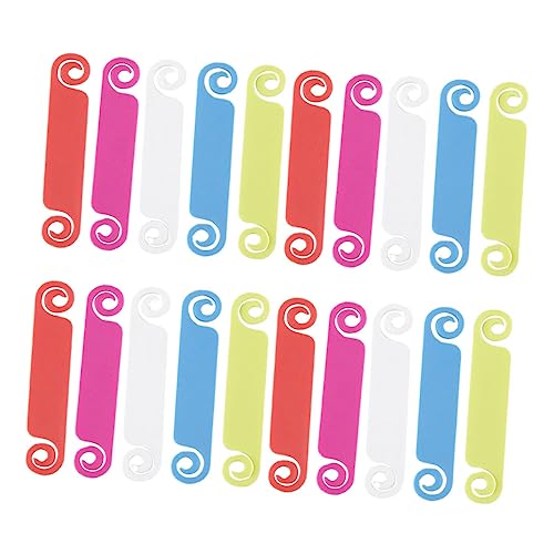 SHINEOFI 100 Stück Kabelmanagement Etiketten Farbcodierte Kabeletiketten für USB Computer und Telefon Ladegeräte und Wiederverwendbar für Ordnung und Beschriftung von Kabeln von SHINEOFI