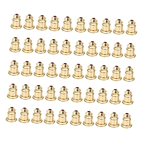 SHINEOFI 100 Stück Kupfer Ohrstecker Verschlüsse Langlebige Ohrringstopper Sichere DIY Schmuckzubehör Passend Stabiler Halt für Ohrstecker Hautfreundlich Goldfarben SHINEOFI 100 Stück Kupfer Ohrstecker Verschlüsse Langlebige Ohrringstopper Sichere DIY Schmuckzubehör Passend Stabiler Halt für Ohrstecker Hautfreundlich Goldfarben von SHINEOFI