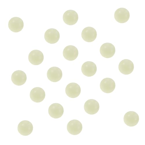 SHINEOFI 100 Stück Leuchtende Glasperlen Schmuckperlen für Armbänder DIY Bastelperlen mit Glatter Oberfläche und Langlebigem Material Bunte Perlen für Handgemachten Schmuck von SHINEOFI