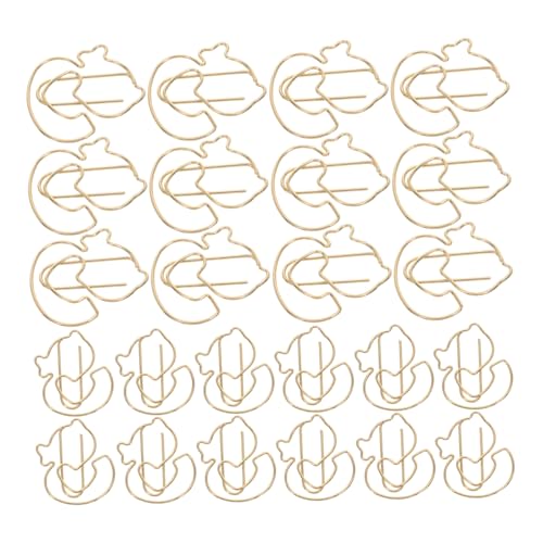SHINEOFI 100 Stück Metall Büroklammern Tierform Kleine Entenförmige Paperclips Langlebige und Dekorative Buchzeichen für Büro Schule Praktische Organisationshilfe für Dokumente und Notizen SHINEOFI 100 Stück Metall Büroklammern Tierform Kleine Entenförmige Paperclips Langlebige und Dekorative Buchzeichen für Büro Schule Praktische Organisationshilfe für Dokumente und Notizen von SHINEOFI