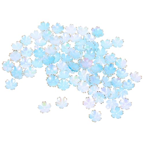 SHINEOFI 100 Stück Mini Blütenperlen Kirschblüte Acryl mit Goldener Verzierung Kleine Spacer Perlen für Diy Schmuckherstellung Armbänder Halsketten Bastelzubehör SHINEOFI 100 Stück Mini Blütenperlen Kirschblüte Acryl mit Goldener Verzierung Kleine Spacer Perlen für Diy Schmuckherstellung Armbänder Halsketten Bastelzubehör von SHINEOFI