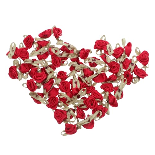 SHINEOFI 100 Stück Mini Rosen Künstliche Blumen Zum Basteln Künstliche Rote Rosen Stoffblumen Applikationen Nähen Valentinstags Bastelarbeiten SHINEOFI 100 Stück Mini Rosen Künstliche Blumen Zum Basteln Künstliche Rote Rosen Stoffblumen Applikationen Nähen Valentinstags Bastelarbeiten von SHINEOFI