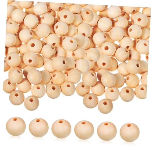 SHINEOFI 100 Stück Naturholzperlen Diy Holzperlen für Schmuckherstellung Bastelbedarf Vielseitige Spacer Perlen für Armbänder und von SHINEOFI