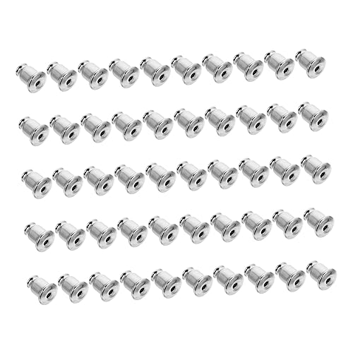 SHINEOFI 100 Stück Ohrstecker Verschlüsse Kupfer Sichere Ohrring Stopper mit Glatten Kanten Diy Schmuckzubehör Hautfreundlich und Langlebig zum Selbermachen von Ohrringen von SHINEOFI