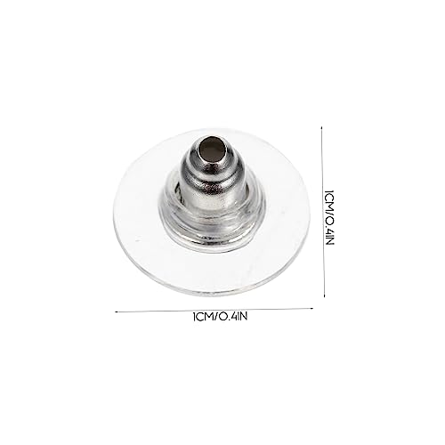 SHINEOFI 100 Stück Ohrstecker Verschluss Backs für Schmuckherstellung Leicht Hautfreundlich Rutschfest DIY Ohrring Zubehör für Sicheres Tragen und Schmuckgestaltung von SHINEOFI