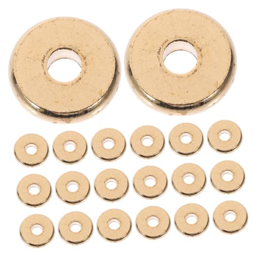 SHINEOFI 100 Stück Perlen für DIY-Schmuck schmuck machen schmuck werkzeug DIY Schmuckzubehör beads for jewellery Fälschung Zahlenperlen lose Handwerks Perlen Metallperle Kupfer Golden SHINEOFI 100 Stück Perlen für DIY-Schmuck schmuck machen schmuck werkzeug DIY Schmuckzubehör beads for jewellery Fälschung Zahlenperlen lose Handwerks Perlen Metallperle Kupfer Golden von SHINEOFI