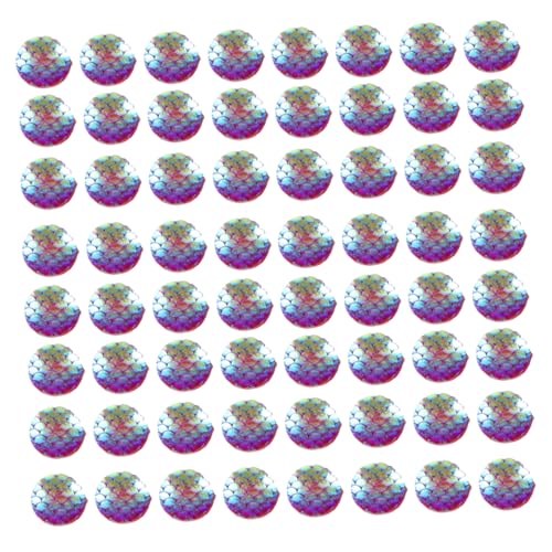 SHINEOFI 100 Stück Runde Meerjungfrauen Schuppen Charms Glatte Diy Schmuckzubehör für Kreative Bastelprojekte SHINEOFI 100 Stück Runde Meerjungfrauen Schuppen Charms Glatte Diy Schmuckzubehör für Kreative Bastelprojekte von SHINEOFI