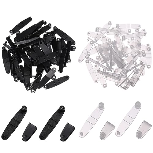 SHINEOFI 100 Stück Schlüsselanhänger-Clips Aus Kunststoff Schlüsselanhänger-Verbinder Aus Acryl Druckknöpfe Kleine Faltbare Schlüsselanhänger-Befestigung Für Schlüsselringe Büro von SHINEOFI
