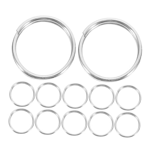 SHINEOFI 100 Stück Schlüsselring für Diy Bastelprojekte Hochwertige Glänzende und Robuste Split Ringe für Schlüsselanhänger und Schmuckgestaltung SHINEOFI 100 Stück Schlüsselring für Diy Bastelprojekte Hochwertige Glänzende und Robuste Split Ringe für Schlüsselanhänger und Schmuckgestaltung von SHINEOFI
