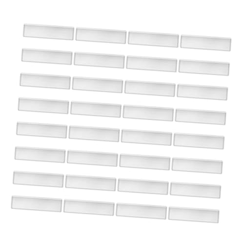 SHINEOFI 100 Stück Selbstklebende Transparente Pvc-label-taschen für Büro Lagerorganisation Selbsthaftende Kunststoff-indexkartenhalter zur Einfachen Beschriftung und Sortierung von SHINEOFI