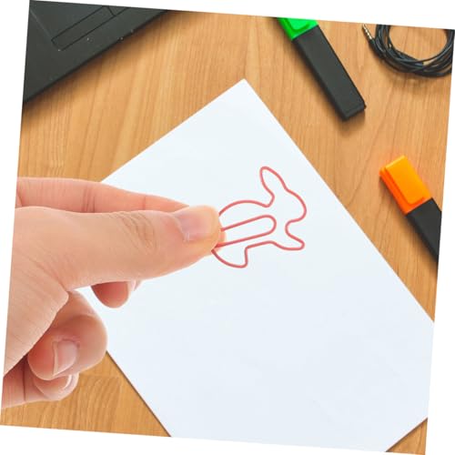SHINEOFI 100 Stück Teiliges Hasenförmige Papierklammern Metall Büroklammern Niedliche Tiermotiv Clips für Notizbücher Journal Organizer Dokumente Bürobedarf SHINEOFI 100 Stück Teiliges Hasenförmige Papierklammern Metall Büroklammern Niedliche Tiermotiv Clips für Notizbücher Journal Organizer Dokumente Bürobedarf von SHINEOFI
