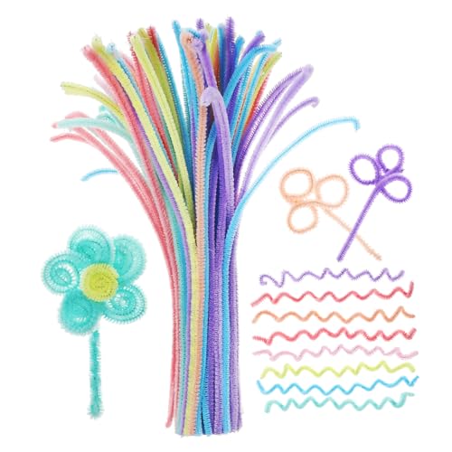 SHINEOFI 100 Stück Teiliges Macaron Chenille Sticks Bastelset Weiche Bunte Biegsame Fuzzy Craft Sticks für DIY Bastelprojekte Pädagogische Handarbeitsstäbe für Kreative Gestaltung SHINEOFI 100 Stück Teiliges Macaron Chenille Sticks Bastelset Weiche Bunte Biegsame Fuzzy Craft Sticks für DIY Bastelprojekte Pädagogische Handarbeitsstäbe für Kreative Gestaltung von SHINEOFI
