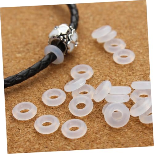 SHINEOFI 100 Stück Teiliges Rutsch Gummiringe für Schmuckherstellung Langlebige Stopper Perlen für Armband Fixierung Vielseitig Einsetzbar für DIY Armband Schmuck Zubehör SHINEOFI 100 Stück Teiliges Rutsch Gummiringe für Schmuckherstellung Langlebige Stopper Perlen für Armband Fixierung Vielseitig Einsetzbar für DIY Armband Schmuck Zubehör von SHINEOFI