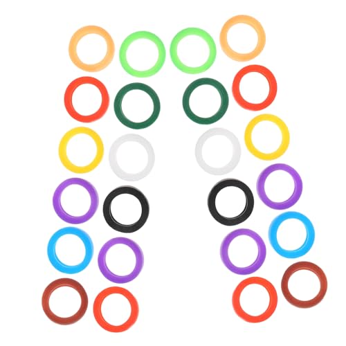 SHINEOFI 100 Stück Teiliges Silikon Schlüsselhüllen Flexible und Ölresistente Schlüssel Identifikationsringe in Mischfarben Hoher Elastizität Passend für Einfache Organisation und Schnelle SHINEOFI 100 Stück Teiliges Silikon Schlüsselhüllen Flexible und Ölresistente Schlüssel Identifikationsringe in Mischfarben Hoher Elastizität Passend für Einfache Organisation und Schnelle von SHINEOFI