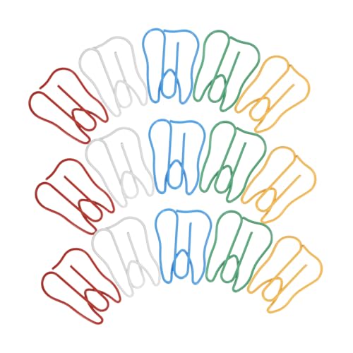 SHINEOFI 100 Stück Teiliges Zahnförmige Metall Büroklammern Dicke Bunte Papierclips Multifunktionale Lesezeichen Für Büro Schule Und Zuhause Praktische Schreibwaren Organizer von SHINEOFI