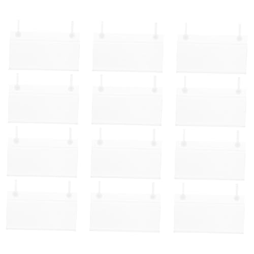 SHINEOFI 100 Stück Transparente Basket Bin Labels mit Doppelhaken Pvc-preisschildhalter für Drahtregal Stabiler Kunststoff-korbetikettenhalter für Lagerbehälter und Regalbeschriftung SHINEOFI 100 Stück Transparente Basket Bin Labels mit Doppelhaken Pvc-preisschildhalter für Drahtregal Stabiler Kunststoff-korbetikettenhalter für Lagerbehälter und Regalbeschriftung von SHINEOFI