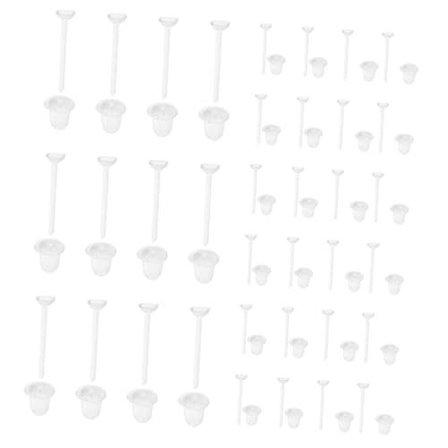 SHINEOFI 100 Stück Transparente Ohrstecker Verschlüsse aus Allergiefreiem Kunststoff Leichte DIY Schmuckzubehör Langlebige Ohrhaken Stopper für Erwachsene SHINEOFI 100 Stück Transparente Ohrstecker Verschlüsse aus Allergiefreiem Kunststoff Leichte DIY Schmuckzubehör Langlebige Ohrhaken Stopper für Erwachsene von SHINEOFI