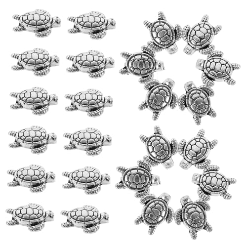 SHINEOFI 100 Stück Vintage Schildkröten Spacer Perlen aus Legierung DIY Schmuck Zubehör für Halsketten Armbänder Leicht und Vielseitig für Schmuckgestaltung SHINEOFI 100 Stück Vintage Schildkröten Spacer Perlen aus Legierung DIY Schmuck Zubehör für Halsketten Armbänder Leicht und Vielseitig für Schmuckgestaltung von SHINEOFI