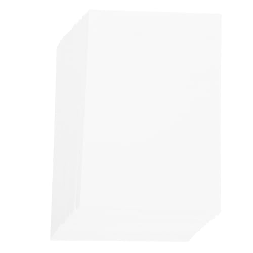 SHINEOFI 100 Stück Weißer Karton Weiße Leere Karten Kartonpapier Begrüßungskarte Einfache Karten Geschäftsnachrichtenkarten Rezeptkarten Zum Ausdrucken Schmierpapier Leere Karteikarten von SHINEOFI