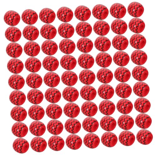 SHINEOFI 100 Stück Wellenmuster Holzperlen mit Großem Bemalte Rundperlen für DIY Schmuckherstellung Spacer Holzperlen für Halsketten und Armbänder Dekorative Holzcharms für Bastelbedarf von SHINEOFI