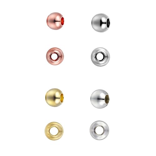 SHINEOFI 100 Stücke Schmuck Perlen Armband Perlen Metall DIY Perlen Lose Perlen Perlen Kits SHINEOFI 100 Stücke Schmuck Perlen Armband Perlen Metall DIY Perlen Lose Perlen Perlen Kits von SHINEOFI