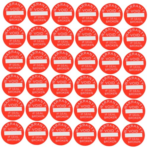 SHINEOFI 1000 Stck Warnaufkleber Rund Rot Selbstklebend Bruchfestes Garantieetikett If Seal Broken Void Manipulationssicher für Elektronikgeräte Wie Handy Tablet PC Schutzhinweis SHINEOFI 1000 Stck Warnaufkleber Rund Rot Selbstklebend Bruchfestes Garantieetikett If Seal Broken Void Manipulationssicher für Elektronikgeräte Wie Handy Tablet PC Schutzhinweis von SHINEOFI