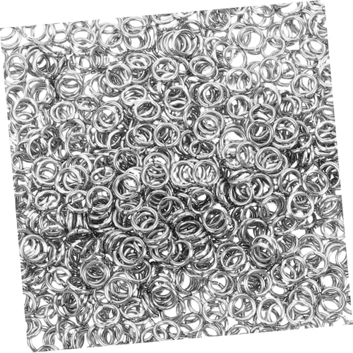 SHINEOFI 1000 Stück Flache Geschlossene Sprungringe Drahtstärke Außendurchmesser Langlebige Schmuckverbinder für DIY Armbänder Halsketten Zubehör SHINEOFI 1000 Stück Flache Geschlossene Sprungringe Drahtstärke Außendurchmesser Langlebige Schmuckverbinder für DIY Armbänder Halsketten Zubehör von SHINEOFI