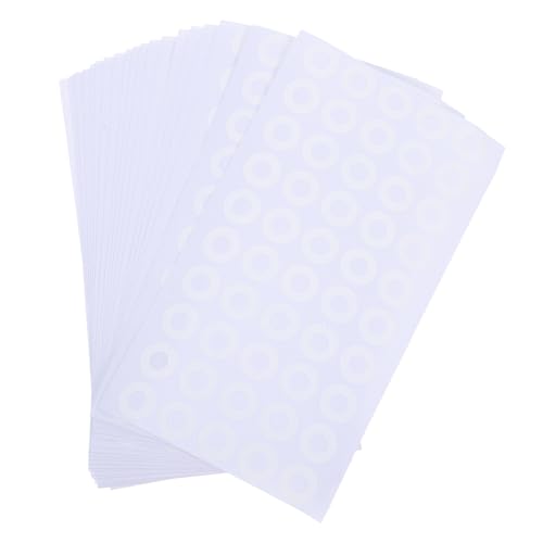 SHINEOFI 1000 Stück Loseblatt Aufkleber Mit Rundem Loch Klebeband Namensschilder Für Taschen Wiederverwendbare Etiketten Verpackungsetiketten Aufkleber von SHINEOFI