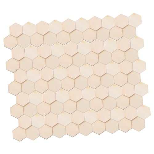 SHINEOFI 100Stück Beech Holz Sechseckige Formen DIY Bastelornamente für Hochzeiten Geburtstage und Weihnachten Langlebig und Sicher der Anwendung SHINEOFI 100Stück Beech Holz Sechseckige Formen DIY Bastelornamente für Hochzeiten Geburtstage und Weihnachten Langlebig und Sicher der Anwendung von SHINEOFI