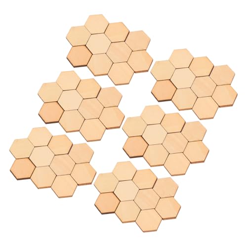 SHINEOFI 100Stück Sechseckige Holzformen Unfertige Ornamente für DIY Handwerk Hochzeit und Weihnachten Naturmaterialien für Bastelprojekte SHINEOFI 100Stück Sechseckige Holzformen Unfertige Ornamente für DIY Handwerk Hochzeit und Weihnachten Naturmaterialien für Bastelprojekte von SHINEOFI