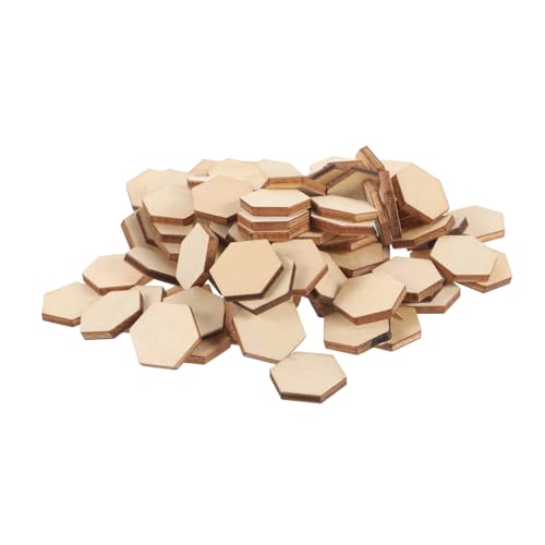 SHINEOFI 100Stück Sechseckige Holzornamente Buchenholz DIY Bastelmaterial für Hochzeiten Geburtstagsfeiern und Weihnachten Robuste und Langlebige Holzformen für Kreative SHINEOFI 100Stück Sechseckige Holzornamente Buchenholz DIY Bastelmaterial für Hochzeiten Geburtstagsfeiern und Weihnachten Robuste und Langlebige Holzformen für Kreative von SHINEOFI