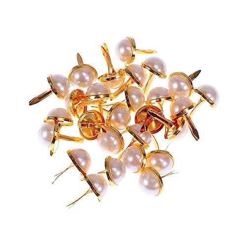 SHINEOFI 100Stücke DIY Perlen Brads Goldene Klammern für Scrapbooking Basteln Weihnachtsdekoration Metall Krawatten Dekorative Befestigungen SHINEOFI 100Stücke DIY Perlen Brads Goldene Klammern für Scrapbooking Basteln Weihnachtsdekoration Metall Krawatten Dekorative Befestigungen von SHINEOFI