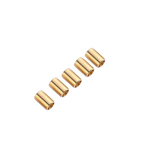 SHINEOFI 100Stücke DIY Schmuck Zubehör Runde Röhrenperlen Kupfer für Armbänder und Bastelprojekte Lochgröße SHINEOFI 100Stücke DIY Schmuck Zubehör Runde Röhrenperlen Kupfer für Armbänder und Bastelprojekte Lochgröße von SHINEOFI