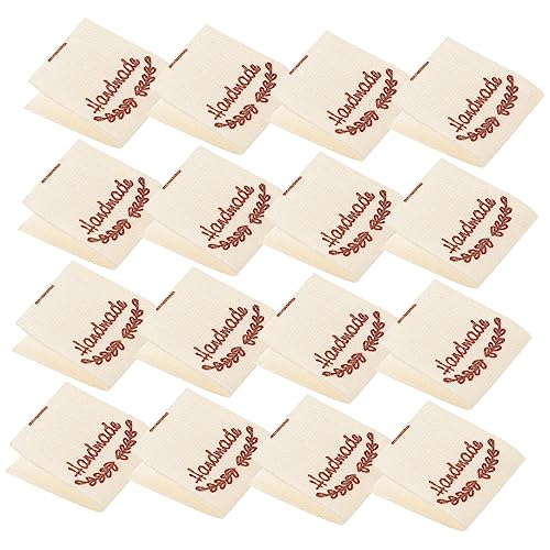 SHINEOFI 100Stücke Handgefertigte Etiketten für Kleidung DIY Baumwolltags für Nähprojekte Vintage Dekoration für Strick und Bastelarbeiten mit Charmantem Design SHINEOFI 100Stücke Handgefertigte Etiketten für Kleidung DIY Baumwolltags für Nähprojekte Vintage Dekoration für Strick und Bastelarbeiten mit Charmantem Design von SHINEOFI