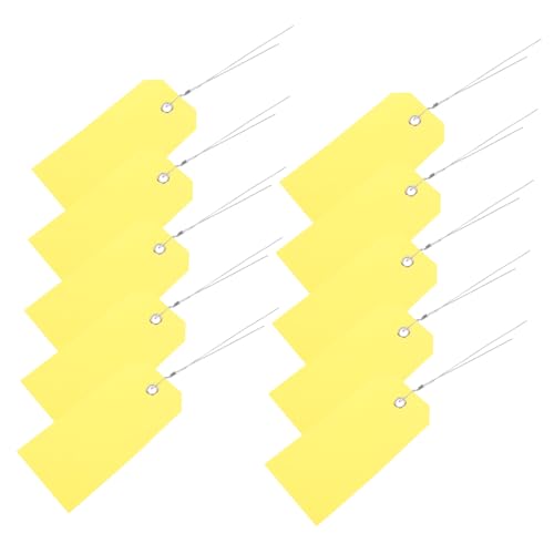SHINEOFI 100Stücke PVC Gepäckanhänger mit Draht Wiederverwendbare Hängeetiketten für Koffer und Rucksäcke Praktische für Effiziente Organisation Robust und Reißfest SHINEOFI 100Stücke PVC Gepäckanhänger mit Draht Wiederverwendbare Hängeetiketten für Koffer und Rucksäcke Praktische für Effiziente Organisation Robust und Reißfest von SHINEOFI