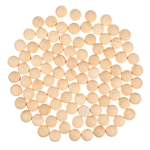 SHINEOFI 100Stücke Unbehandelte Halbkugeln Holz Mini Halbkugeln für DIY Projekte Bastelbedarf für Bastelideen und Dekorationen von SHINEOFI