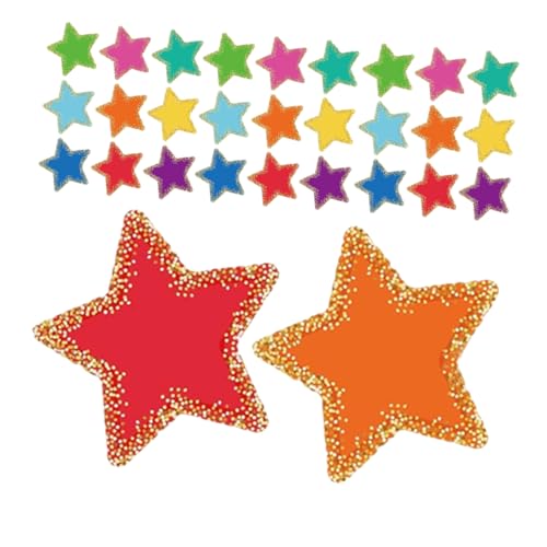 SHINEOFI 108 Blatt Sternpapier Schnittpapierstau Bulletin Board Dekorationen Sterndekorationen Selbstklebend Pappsterne Zum Basteln Ausschnitt Bulletin Board Sternausschnitte von SHINEOFI
