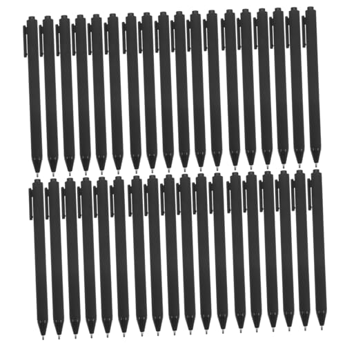 SHINEOFI 108 Stück Teiliges Schwarze Kugelschreiber mit Schnelltrocknender Tinte Retractable Gelstifte für Glattes Schreiben Ästhetische Notizstifte Vielseitig Nutzbar für Büro Schule von SHINEOFI