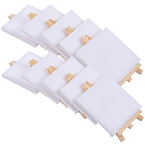 SHINEOFI 10Sätze Mini Staffelei mit Kleinen Leinwänden und Malrahmen für Kunststudenten und Hobbykünstler Langlebig und Vielseitig für Verschiedene Maltechniken SHINEOFI 10Sätze Mini Staffelei mit Kleinen Leinwänden und Malrahmen für Kunststudenten und Hobbykünstler Langlebig und Vielseitig für Verschiedene Maltechniken von SHINEOFI
