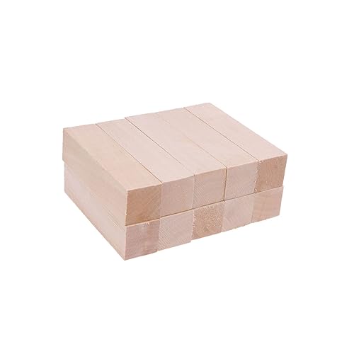 SHINEOFI 10Stücke DIY Handgemachte Holzplanken Naturfarbe Balsaholz Bastelblöcke für Projekte und Handwerk zum Schnitzen und Basteln SHINEOFI 10Stücke DIY Handgemachte Holzplanken Naturfarbe Balsaholz Bastelblöcke für Projekte und Handwerk zum Schnitzen und Basteln von SHINEOFI