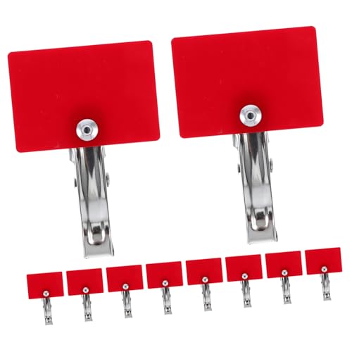 SHINEOFI 10Stücke Display Clips Multifunktionale Schildhalter für Menüs und Preisschilder für Einzelhandel Restaurants und Supermärkte Elegante Präsentation von SHINEOFI
