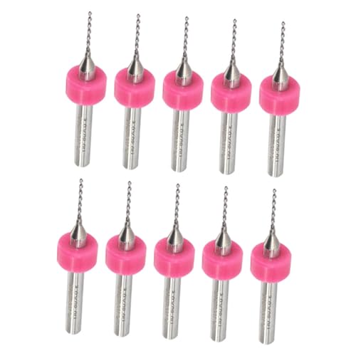 SHINEOFI 10Stücke Hartmetall Leiterplattenbohrer Set Für Präzise Bohrungen Modellbau Und Elektronik Mikroschneider Für Gravur Und Bohrarbeiten Zufällige Farben von SHINEOFI