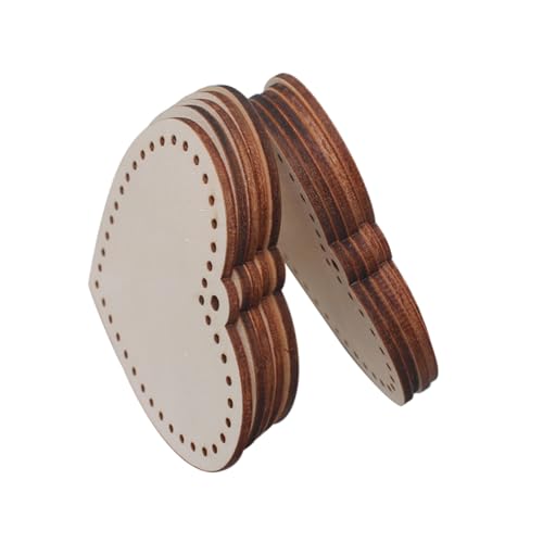 SHINEOFI 10Stücke Herzförmige Holzscheiben Unbehandelte Holzausschnitte für DIY Bastelprojekte und Valentinstagsdekoration mit Löchern zum Aufhängen zum Bemalen SHINEOFI 10Stücke Herzförmige Holzscheiben Unbehandelte Holzausschnitte für DIY Bastelprojekte und Valentinstagsdekoration mit Löchern zum Aufhängen zum Bemalen von SHINEOFI