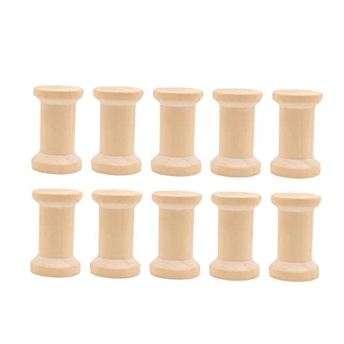 SHINEOFI 10Stücke Holzspulen Leere Fadenspulen für Handwerksprojekte Hochwertigem Holz zum Färben und Gestalten Bastelarbeiten und Aktivitäten SHINEOFI 10Stücke Holzspulen Leere Fadenspulen für Handwerksprojekte Hochwertigem Holz zum Färben und Gestalten Bastelarbeiten und Aktivitäten von SHINEOFI