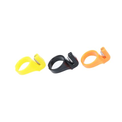 SHINEOFI 10Stücke Nähschneider Finger Ring Cutter Kunststoff Multifunktional für Fadenabschneider und Garnschneider Werkzeug Zufälliger Farbe von SHINEOFI