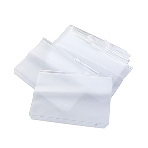 SHINEOFI 10Stücke Reißverschluss Papieraufbewahrungstasche Durchsichtige Organizer für Dokumente Karten und Kleine Gegenstände für Reisen und Schule von SHINEOFI