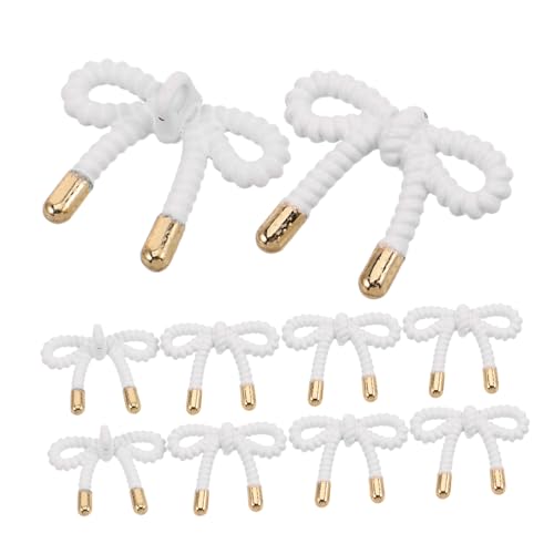 SHINEOFI 10Stücke Schleifen Metallknöpfe für Annähen für Strickjacken Pullover und Mäntel DIY Dekoration für Nähprojekte von SHINEOFI