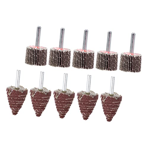 SHINEOFI 10Stücke Teiliges Schleifwerkzeug Ergonomisches Polierwerkzeug für Holzschnitzereien und Kupferinstrumente zum Schleifen und Polieren von Speziellen SHINEOFI 10Stücke Teiliges Schleifwerkzeug Ergonomisches Polierwerkzeug für Holzschnitzereien und Kupferinstrumente zum Schleifen und Polieren von Speziellen von SHINEOFI