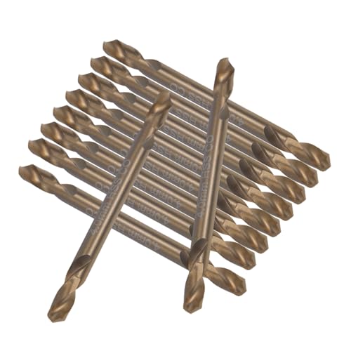 SHINEOFI 10Stücke Teiliges Spiralbohrer Kobaltstahl Kurze Bohrer Für Metall Präzise Langlebig Für Heimwerker Und Bauanwendungen von SHINEOFI