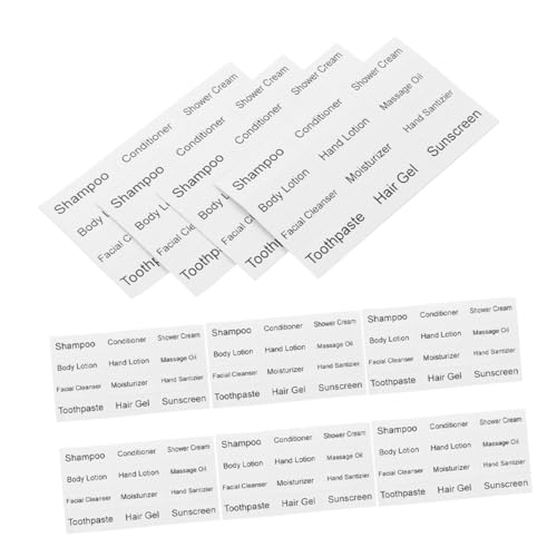SHINEOFI 12 Blatt Selbstklebende Badezimmer für Kosmetik Pflegeprodukte Labels für Flaschen Praktische Sortierung und Einfache Identifizierung im Bad SHINEOFI 12 Blatt Selbstklebende Badezimmer für Kosmetik Pflegeprodukte Labels für Flaschen Praktische Sortierung und Einfache Identifizierung im Bad von SHINEOFI